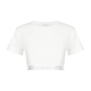 Korte Mouw T-shirt Patrizia Pepe , White , Dames