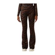 Dames Broeken Nv Celeste Flared Pants Notre-v , Brown , Dames