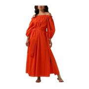 Dames Jurken Nv-danya Off Shoulder Dress Notre-v , Orange , Dames