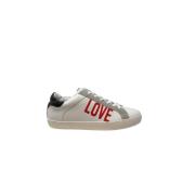 Lage Sneakers Love Moschino , White , Dames