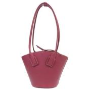 Pre-owned Leather totes Bottega Veneta Vintage , Red , Dames