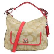 Pre-owned Canvas shoulder-bags Coach Pre-owned , Brown , Dames