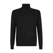 Zwarte Sweaters voor Mannen Roberto Collina , Black , Heren