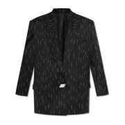 Wollen Blazer The Attico , Black , Dames