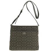 Pre-owned Leather shoulder-bags Coach Pre-owned , Gray , Dames