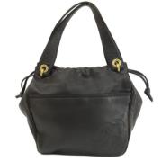 Pre-owned Leather handbags Loewe Pre-owned , Black , Dames