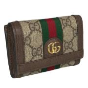 Pre-owned Canvas wallets Gucci Vintage , Beige , Dames