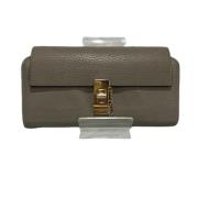 Pre-owned Leather wallets Chloé Pre-owned , Gray , Dames