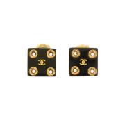 Pre-owned Yellow Gold earrings Chanel Vintage , Multicolor , Dames