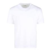 Hart Geborduurd T-Shirt Ami Paris , White , Heren