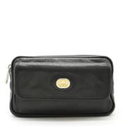 Pre-owned Leather clutches Gucci Vintage , Black , Dames