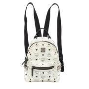 Pre-owned Canvas backpacks MCM Pre-owned , White , Dames