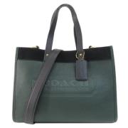 Pre-owned Leather handbags Coach Pre-owned , Green , Dames