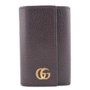 Pre-owned Canvas key-holders Gucci Vintage , Brown , Dames