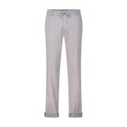 Slim Fit Broek met Vetersluiting Mason's , Gray , Heren