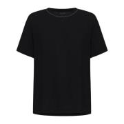 Zwarte T-shirts en Polos Fabiana Filippi , Black , Dames