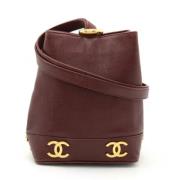 Pre-owned Leather shoulder-bags Chanel Vintage , Red , Dames