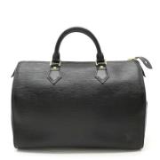 Pre-owned Leather louis-vuitton-bags Louis Vuitton Vintage , Black , D...