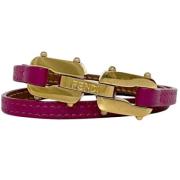 Pre-owned Leather bracelets Fendi Vintage , Yellow , Dames