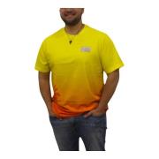 Korte Mouw T-shirt Guess , Yellow , Heren