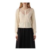 Stijlvolle Cardigan voor Vrouwen Pinko , Beige , Dames