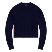 Hunter Navy Pullover Sweater Polo Ralph Lauren , Blue , Dames