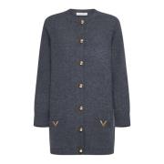 Elegant Cardigan Sweaters Valentino , Gray , Dames