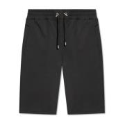 Shorts met logo Balmain , Black , Heren