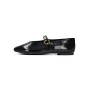 Mayfair Ballet Zwarte Leren Ballerinas Kurt Geiger , Black , Dames