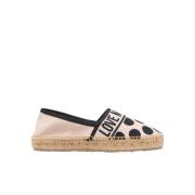 Stijlvolle Espadrilles voor Zomeroutfits Love Moschino , Beige , Dames