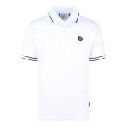 Hexagon Polo Shirt Philipp Plein , White , Heren