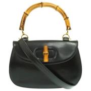 Pre-owned Leather gucci-bags Gucci Vintage , Black , Dames