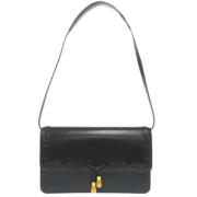 Pre-owned Leather shoulder-bags Hermès Vintage , Black , Dames