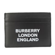 Pre-owned Leather wallets Burberry Vintage , Black , Dames