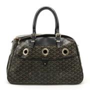 Pre-owned Leather handbags Goyard Vintage , Black , Dames