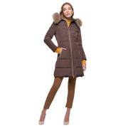 Lange Puffer Jas Kocca , Brown , Dames