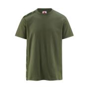 Korte Mouw T-shirt Kappa , Green , Heren