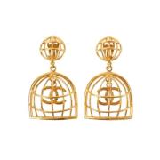 Pre-owned Yellow Gold earrings Chanel Vintage , Yellow , Dames