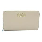 Pre-owned Leather wallets Salvatore Ferragamo Pre-owned , Beige , Dame...