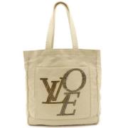 Pre-owned Canvas louis-vuitton-bags Louis Vuitton Vintage , Beige , Da...