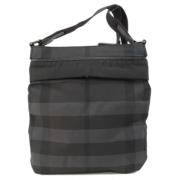 Pre-owned Nylon shoulder-bags Burberry Vintage , Black , Dames