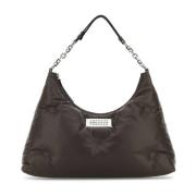 Nappa Leren Glam Slam Hobo Tas Maison Margiela , Brown , Dames