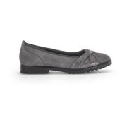 Grijze Velvet Ballet Flats Gabor , Gray , Dames