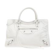 Schoudertas Le City Medium Balenciaga , White , Dames