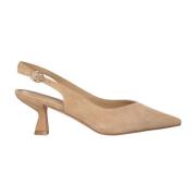 Puntige Neus Hak Schoen Gesp Sluiting Alma EN Pena , Beige , Dames