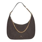 Bruine Piper Model Tas met Gouden Metalen Details Michael Kors , Brown...