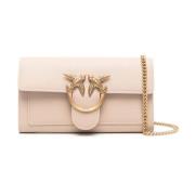 Beige Love One Portemonnee Accessoires Pinko , Beige , Dames