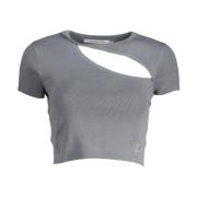 Korte Mouw Top Calvin Klein Jeans , Gray , Dames