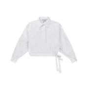 Witte Blouse met Strikdetail Munthe , White , Dames