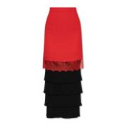 Rok met kant Moschino , Red , Dames